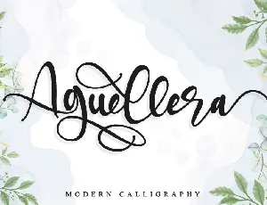 Aguellera font