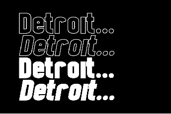 Detroit font