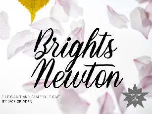 BrightsNewton-DEMO font