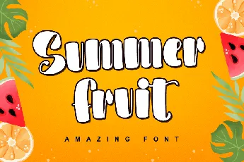 Summer Fruit-Personal use font