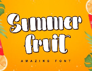 Summer Fruit-Personal use font