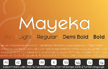 Mayeka font