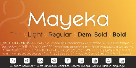 Mayeka font