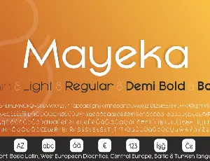 Mayeka font