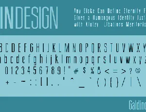 Thin Design font