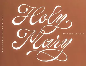 Holy Mary font