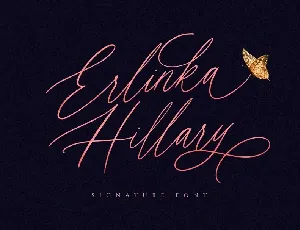 Erlinka Hillary font