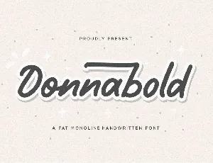 Donnabold font