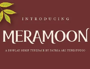 Meramoon font