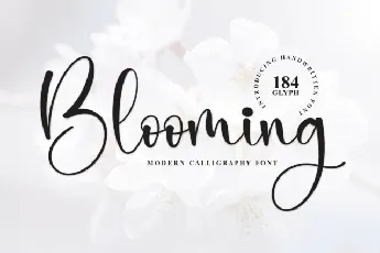 Blooming Script Typeface font