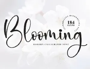 Blooming Script Typeface font