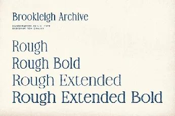 Brookleigh Archive font