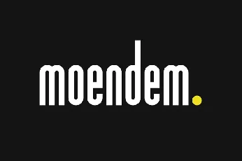 Moendem font