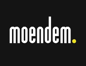 Moendem font