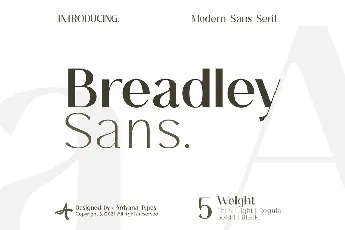 Breadley Sans font