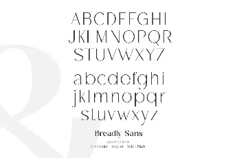 Breadley Sans font