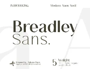Breadley Sans font