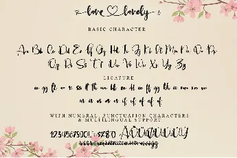 lovelovely font