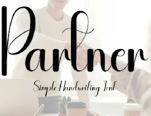 Partner Script font