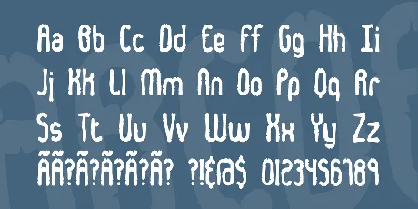 Dented BRK font