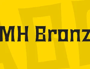 JMH Bronze font