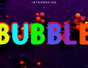 Bubble Display font