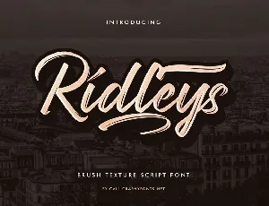 Ridleys font