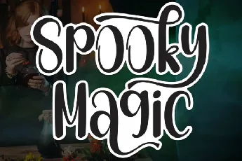 Spooky Magic Script font