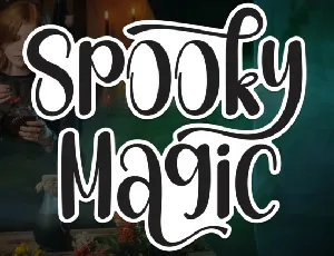 Spooky Magic Script font