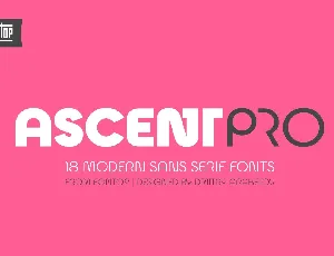 Ascent Pro font