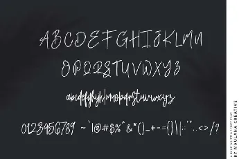 Rushtter Signature font