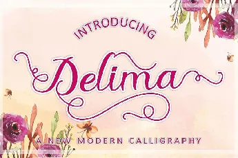 Delima Calligraphy font