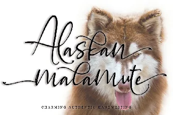 Alaskan malamute font