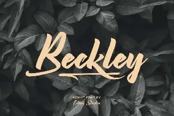 Beckley Demo font