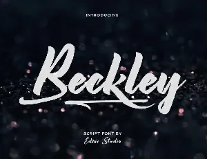 Beckley Demo font