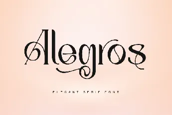 Alegros-Personal use font