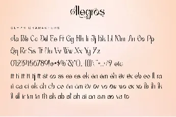 Alegros-Personal use font