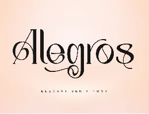 Alegros-Personal use font