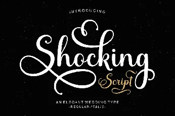 Shocking Script font