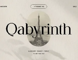 Qabyrinth font