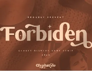 Forbiden font