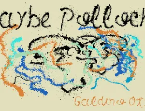 Maybe Pollock font