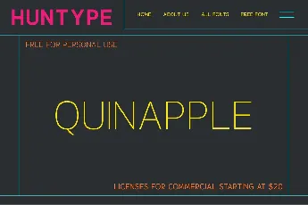 Quinapple font