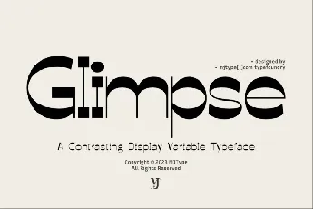 Glimpse font