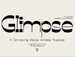 Glimpse font