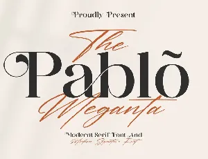 The Pablo Meganta font