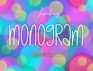 Monogram font