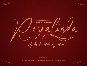 Revalinda Brush Stylist font