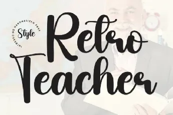 Retro Teacher Script font