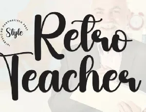 Retro Teacher Script font